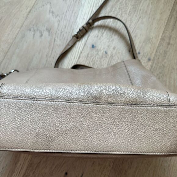 COACH 34312 Scout Hobo Tan Beige Pebbled Leather Shoulder Crossbody Bag - Picture 11 of 11